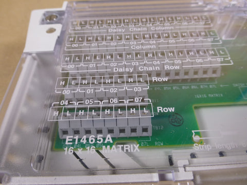 HP E1465A 16x16 Relay Matrix Switch USA , E1465-80010 | Electrical MRO Replacement Parts & Components and Commercial Electrical Supplies Company