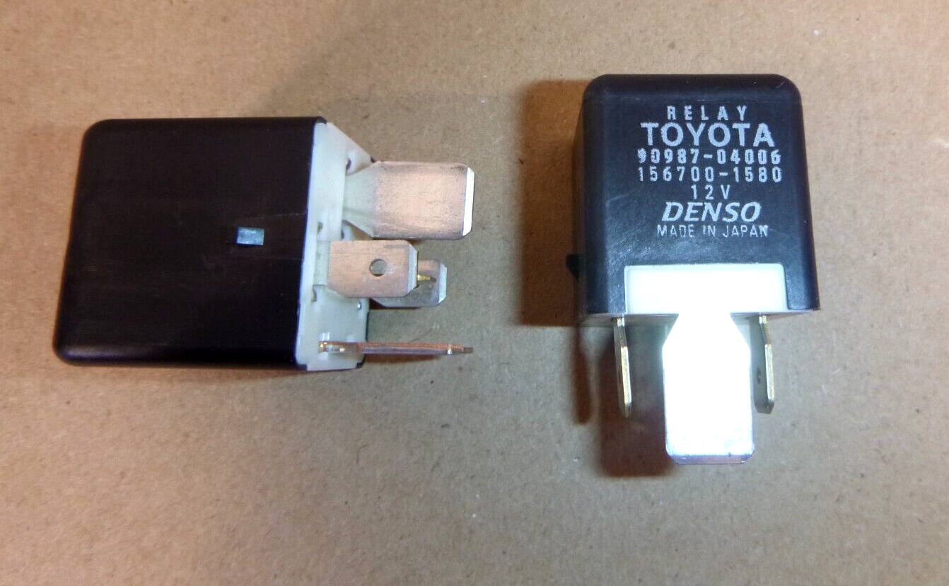 2x OEM Toyota Denso 12V Relay 9098704010, 9098704006, 9008087031, 1567001580 | Replacement Truck Parts, Trailer Accessories, Automobile Supplies, Car Parts &amp; Accessories
