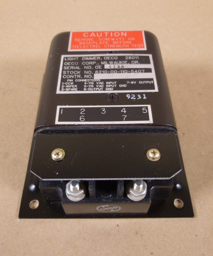 Oeco 26011 Dimmer Light Control 218-27538-1 , 6210-00-110-5407 | Electrical MRO Replacement Parts &amp; Components and Commercial Electrical Supplies Company
