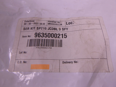 Alfa Laval SERVICE KIT SP216 JCDBL 9 SFY J.C. Dbl type 9 Tri-Clover , 9635000215 | Industrial MRO Replacement Parts, Manufacturing Machine Parts & Components, Heavy Equipment Parts Supplier