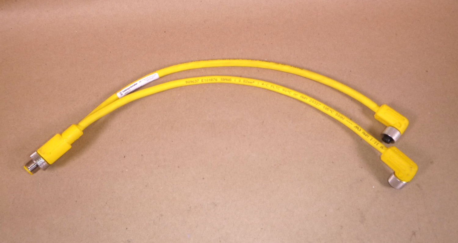 USED ASB 2-RKWT 4-3-637/0.3M Lumberg Automation M12 Y-splitter cordset 0.3 M Long | Electrical MRO Replacement Parts &amp; Components and Commercial Electrical Supplies Company