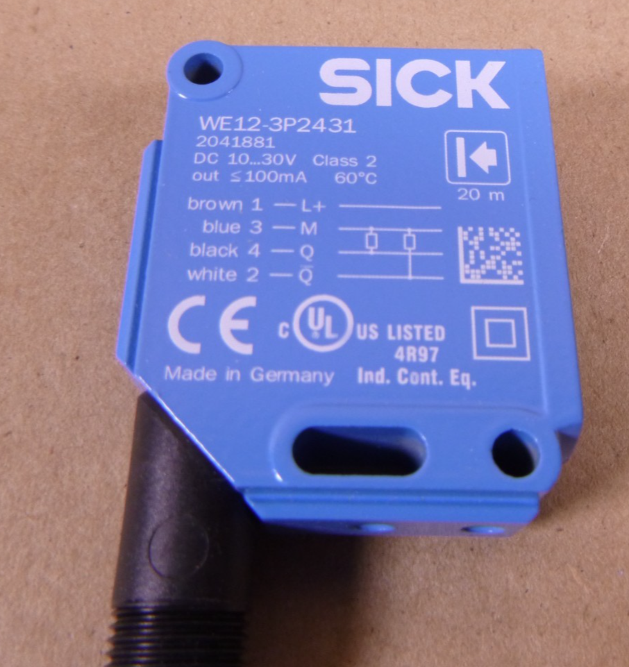 SICK WSE12-3P2431 1041459 Photoelectric Sensor 10-30V | Electrical MRO Replacement Parts &amp; Components and Commercial Electrical Supplies Company