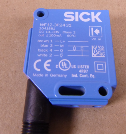 SICK WSE12-3P2431 1041459 Photoelectric Sensor 10-30V | Electrical MRO Replacement Parts &amp; Components and Commercial Electrical Supplies Company