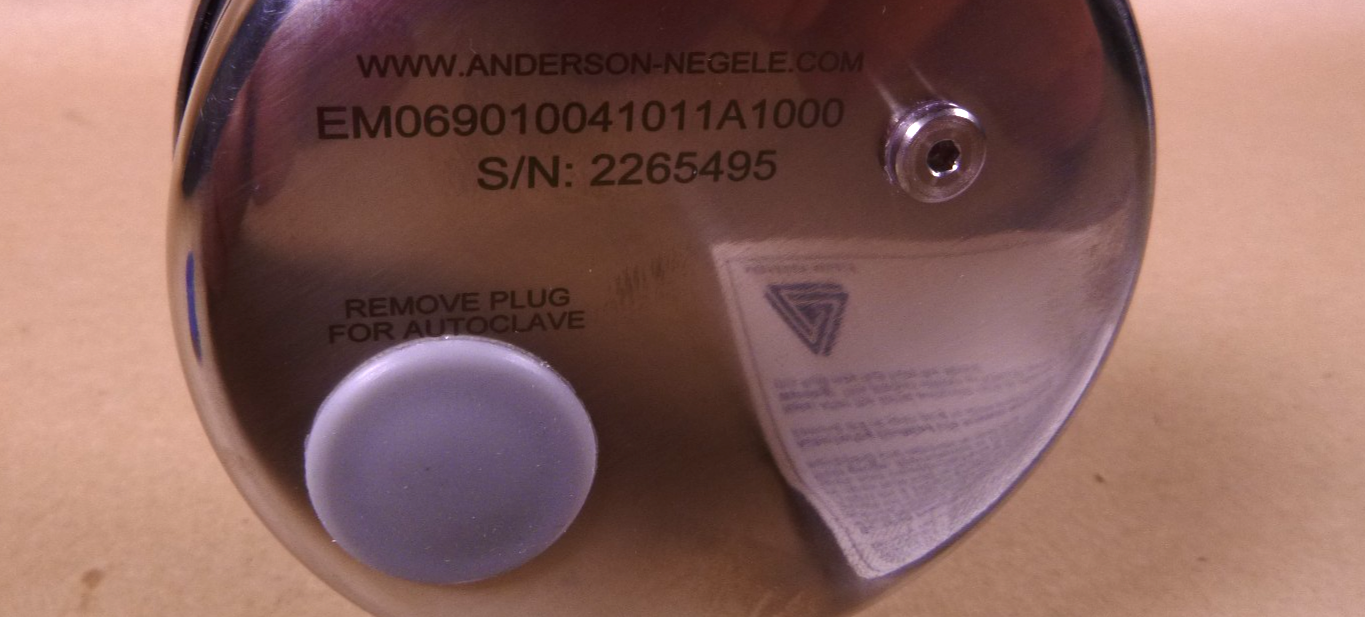 Anderson-Negele GAUGE 1.5" Tri Clamp 0-60 PSI 3.5" DIAL 330° HI TEMP W/Re-Zero | Industrial MRO Replacement Parts, Manufacturing Machine Parts &amp; Components, Heavy Equipment Parts Supplier