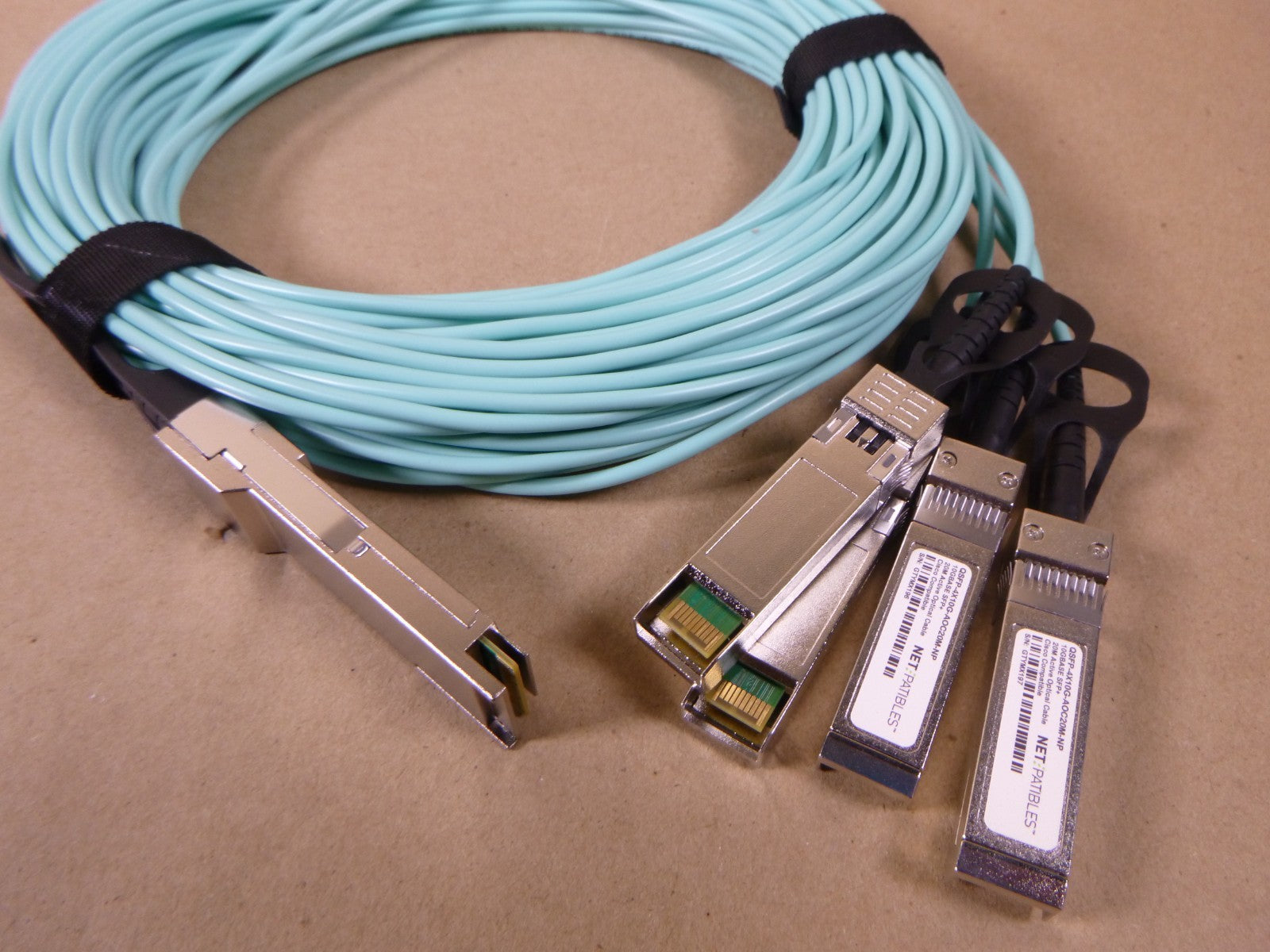 20m QSFP-4X10G-AOC20M Cisco Compatible 40G to 4x10G SFP+ AOC Cable | Electrical MRO Replacement Parts &amp; Components and Commercial Electrical Supplies Company