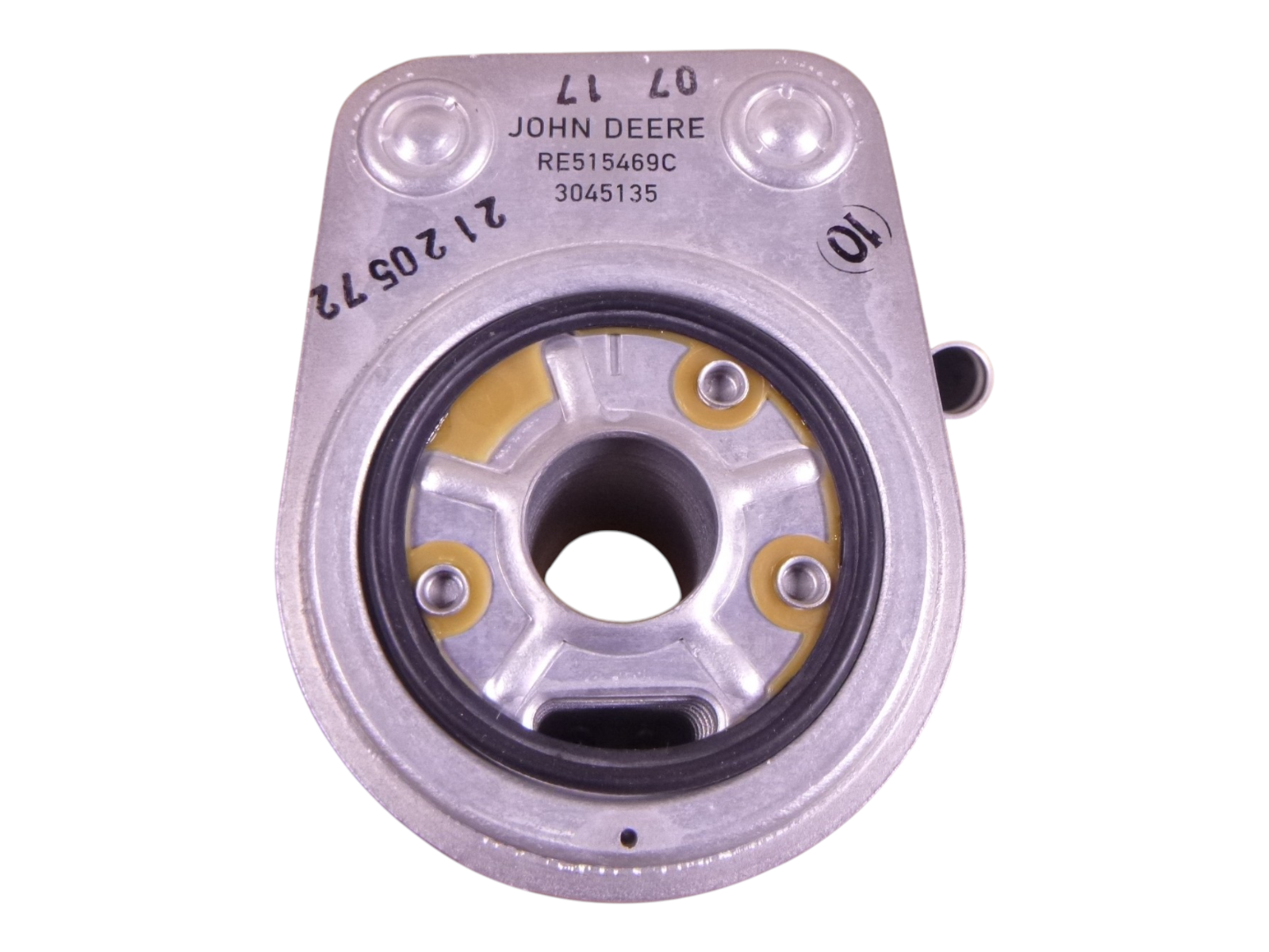 OEM John Deere Engine Oil Cooler RE515469 For 4024 5030 Engine Genuine RE515469C | Industrial Tractor Parts Supplier and Surplus Tractor Parts &amp; Accessories