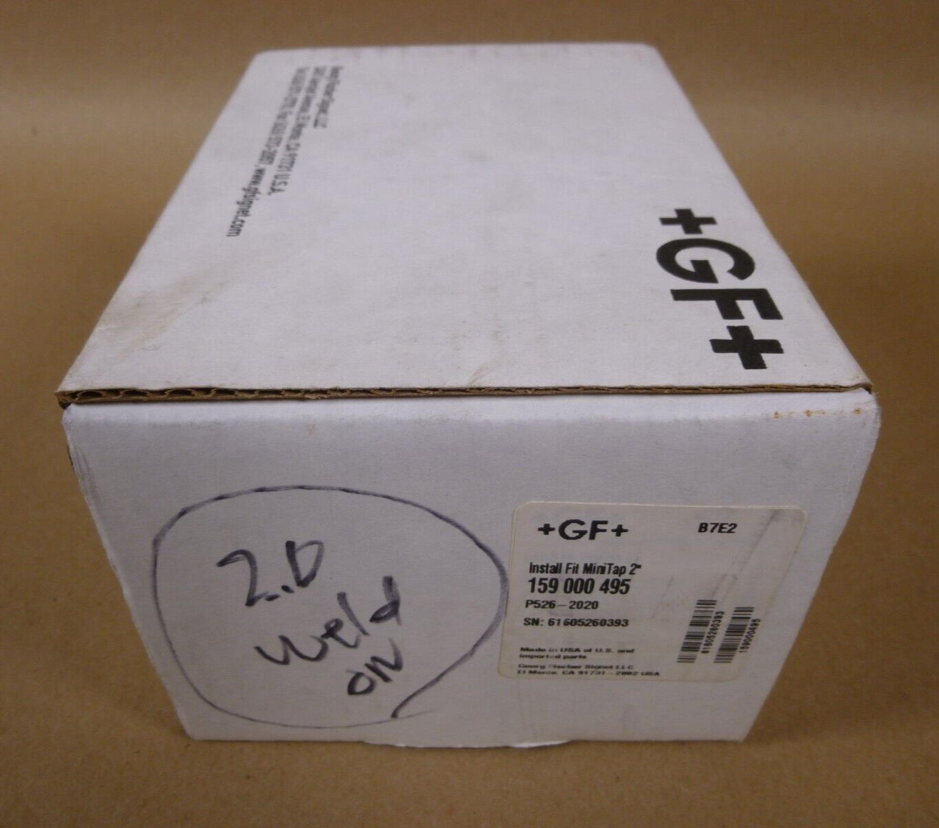 GF SIGNET P526-2020 METALEX MINI-TAP 2" SENSOR INSERTION FITTING 159000495