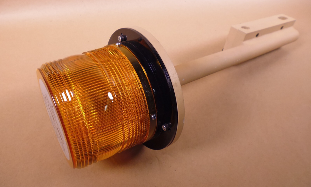 TACOM 12545127 Truck Light Bracket Humvee MRAP Amber Strobe , ST635F-A , 6220-01-615-2195 | Genuine FMTV Replacement Parts, LMTV Parts For Sale and Military Surplus Medium Tactical Vehicle Parts & Components