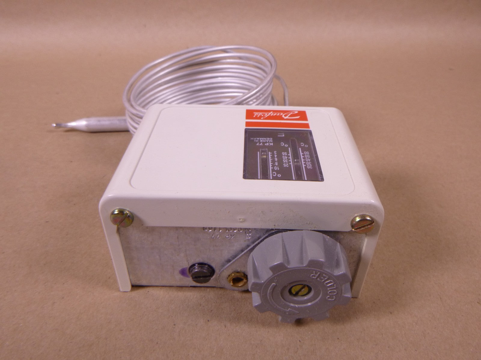 Danfoss 060L1168 Thermostat KP77 , +20 To +60 C Range, 3.5 To 10 Diff | Electrical MRO Replacement Parts &amp; Components and Commercial Electrical Supplies Company