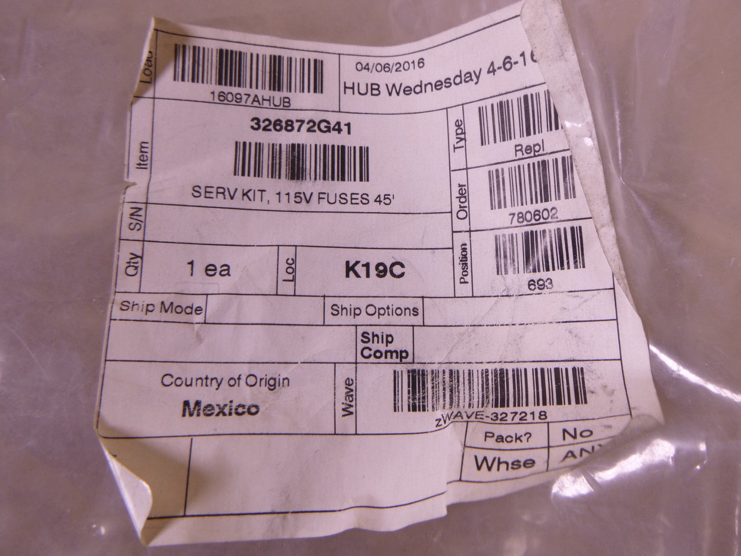 Thermo Fischer 326872G41 Service Kit Intrlogic 326299H01 302363G30 326301H01 *MAY BE INCOMPLETE* | Electrical MRO Replacement Parts &amp; Components and Commercial Electrical Supplies Company