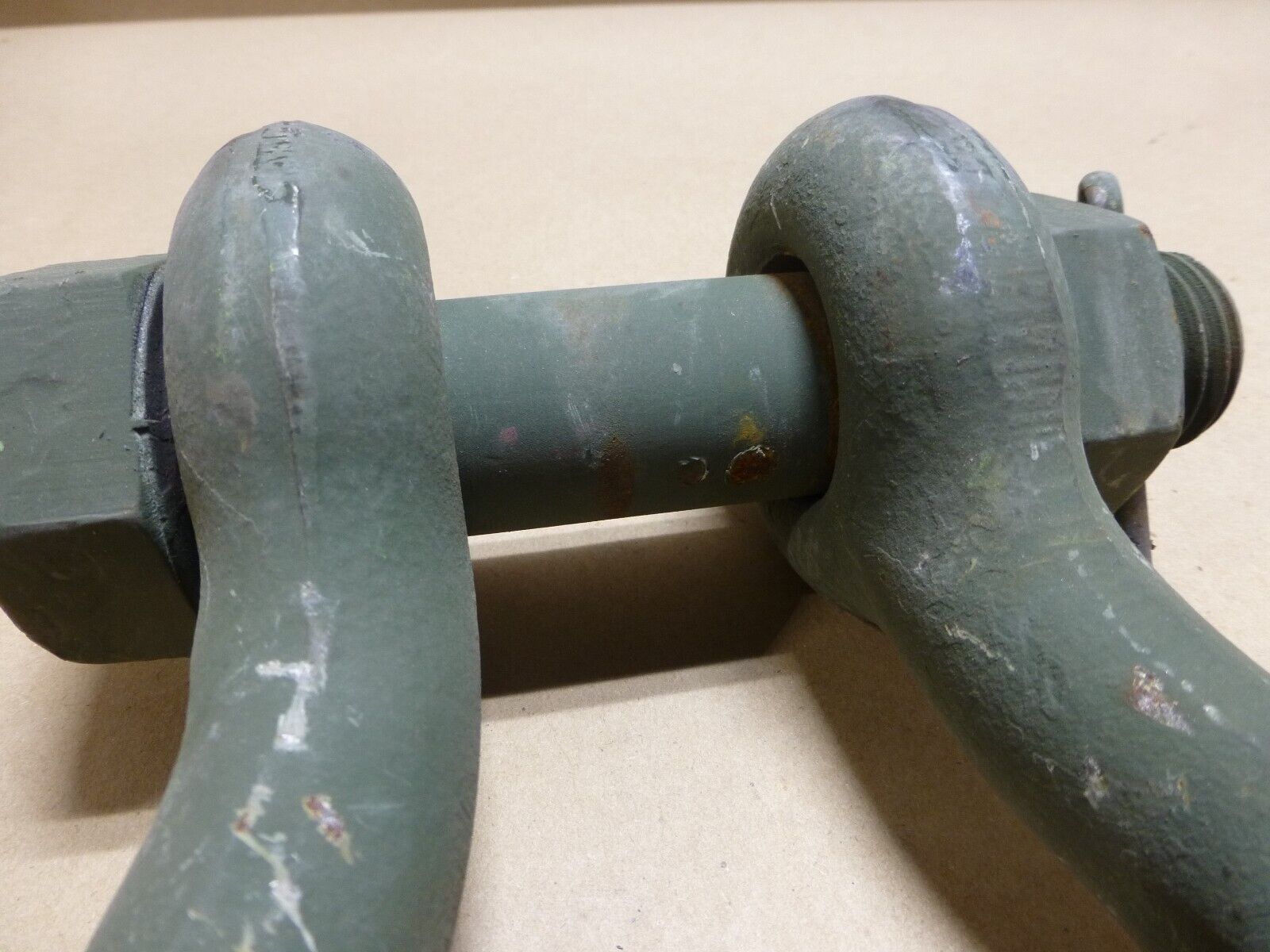 M998 M939 FMTV MAXXPRO MILITARY TOW SHACKLE 1-3/8" , 21 TON | Genuine M35 Military Truck Parts and M939 Cargo Truck Surplus Parts
