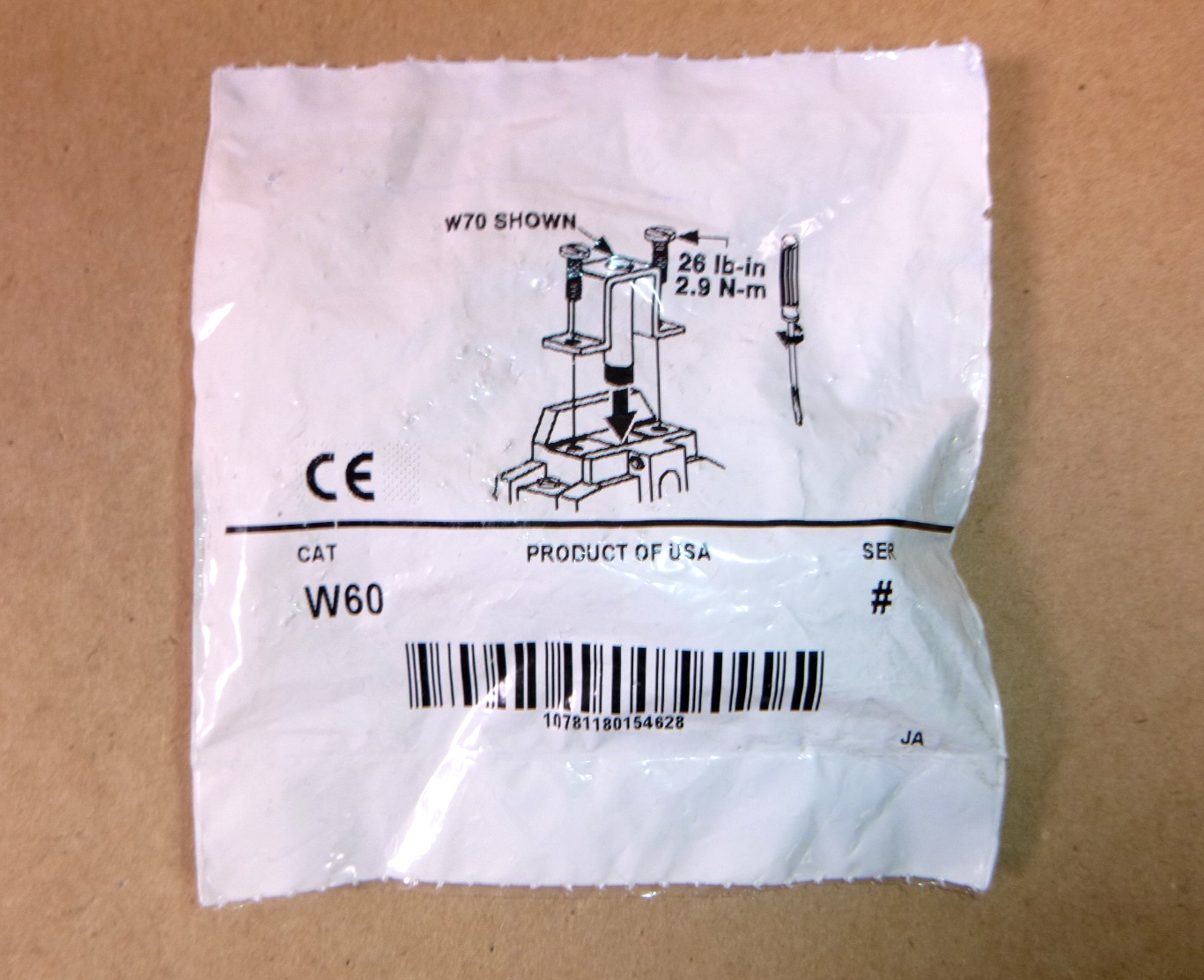 Allen Bradley W60 Overload Relay Heater Element Metal - Made in USA | Electrical MRO Replacement Parts &amp; Components and Commercial Electrical Supplies Company