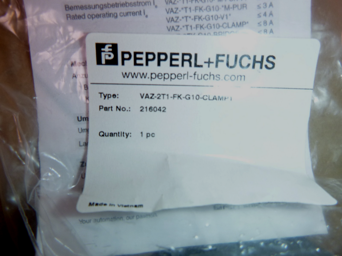 VAZ-2T1-FK-G10-CLAMP1 Pepperl + Fuchs AS-Interface splitter box 216042 | Electrical MRO Replacement Parts &amp; Components and Commercial Electrical Supplies Company
