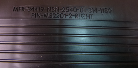 USGI Humvee HMMWV (RH) Side Black Rearview Mirror W/ Mounting Bracket 6039504 | Genuine HMMWV Replacement Parts and Military Surplus Humvee Parts & Accessories