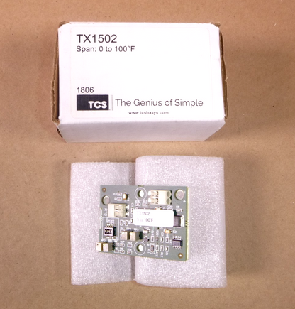 TX1502 TCS Basys Controls Temperature Transmitter 0 TO 100F Span 8 To 35 Vdc | Electrical MRO Replacement Parts &amp; Components and Commercial Electrical Supplies Company
