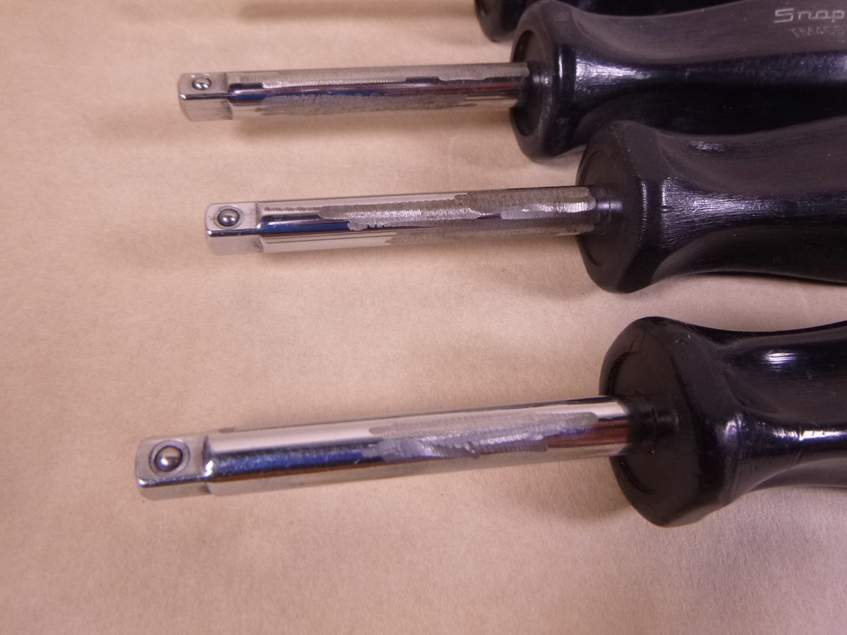 USED 4x Snap-on 1/4" Drive 6" Black Hard Grip Socket Driver Handle Extension TM4CSA | Industrial MRO Tools and Replacement Industrial Equipment Components
