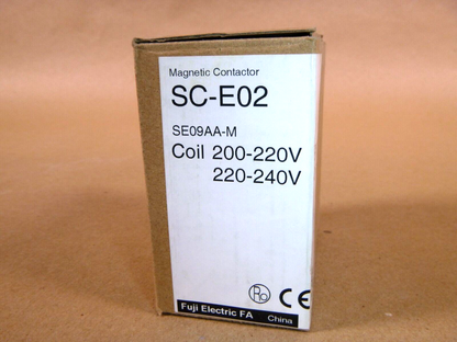 FUJI ELECTRIC SC-E2 220VAC IEC Contactor, 40A, 220-240 VAC Coil Voltage | Electrical MRO Replacement Parts &amp; Components and Commercial Electrical Supplies Company