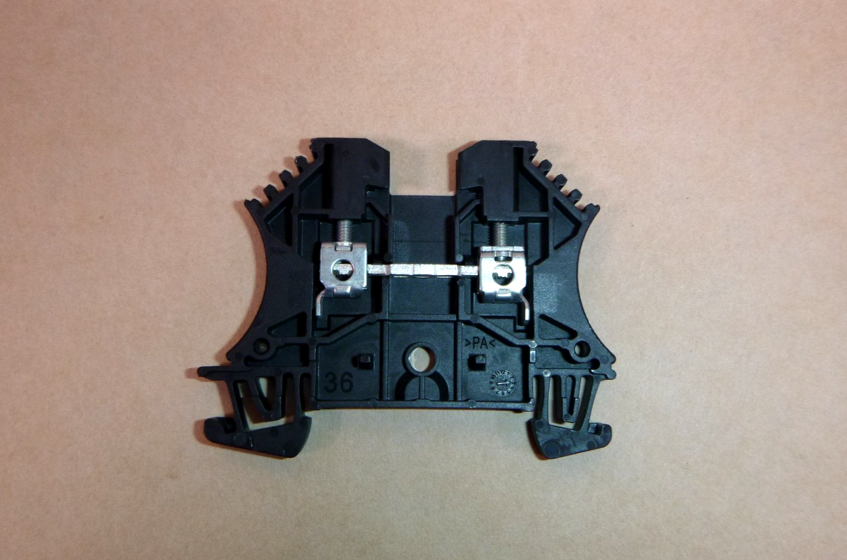 1492-J3-BL Allen-Bradley 2-1/2 mm Standard Terminal Block - Black - Box of 100