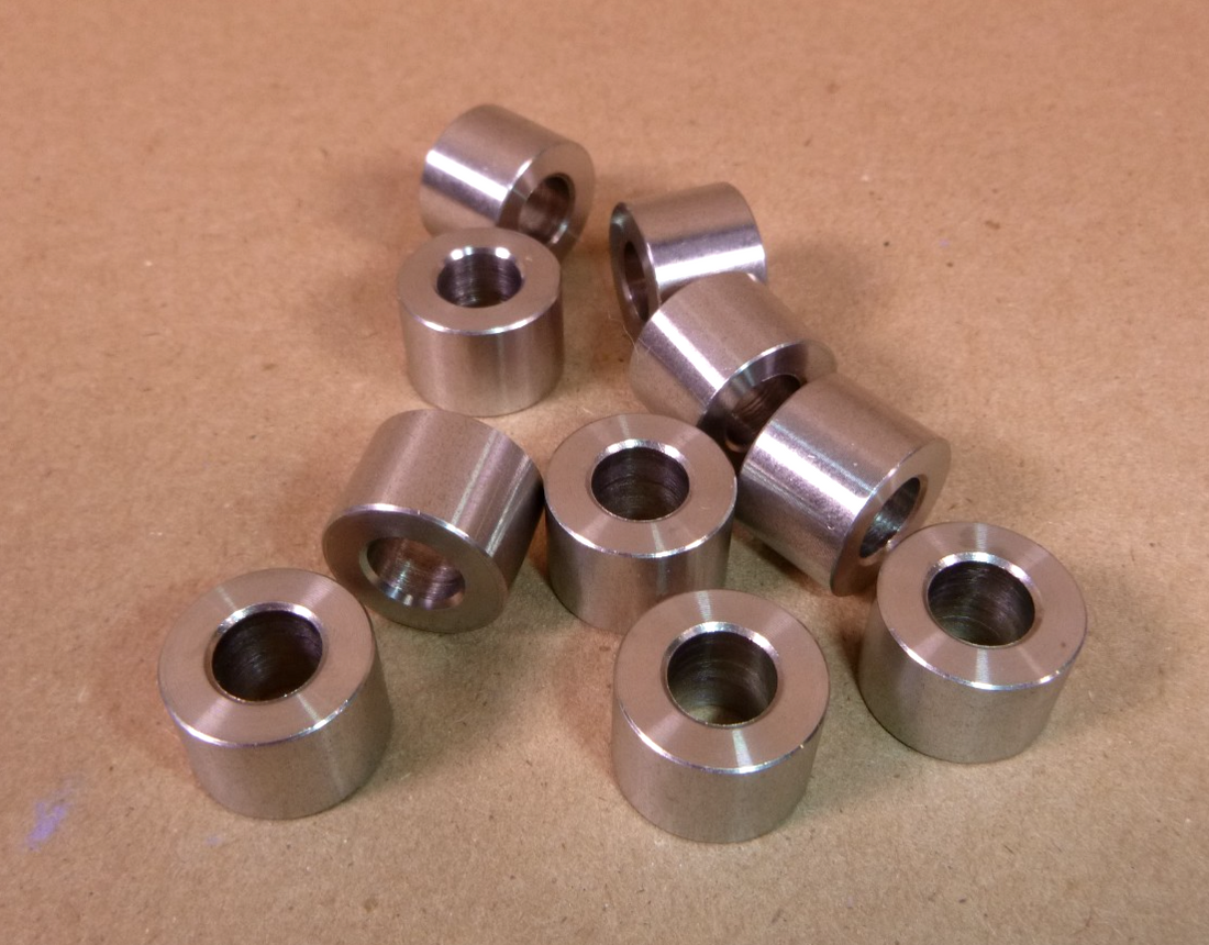 5/16" id x 5/8" od x 7/16" Tall Stainless Steel Standoff Spacer Bushing (10 Pcs) | Industrial Replacement Nuts &amp; Bolts Distributor and Machinery Screws &amp; Fasteners Supply