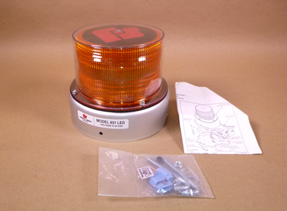 420223-02 Federal Signal 651 Amber LED Beacon Light 12-24 Volts *NO GASKET* | Electrical MRO Replacement Parts &amp; Components and Commercial Electrical Supplies Company