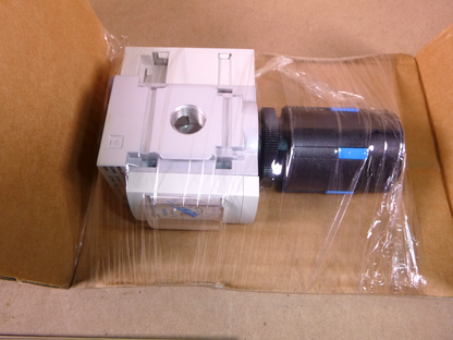 Festo MS4-LRB-1/4-D6-AS Pressure Regulator, 0.3 to 7 bar, G 1/4 Ports, W/ Gauge | Industrial MRO Replacement Parts, Manufacturing Machine Parts &amp; Components, Heavy Equipment Parts Supplier