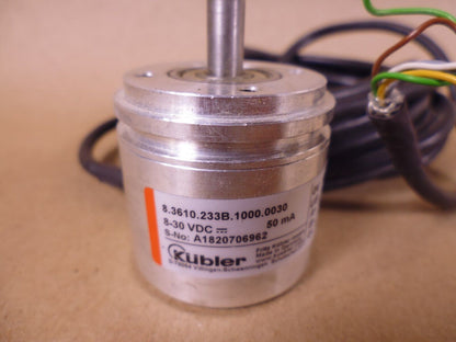 Kubler 8.3610.233B.1000.0030 Incremental Encoder 8-30VDC 50mA | Industrial Electric Motors, Pumps &amp; Parts