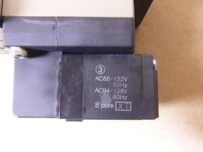 VFR4210-3EZ-03 SMC 5 Port Solenoid Valve, 2 Position Double, 120V, 3/8" Ports | Industrial MRO Replacement Parts, Manufacturing Machine Parts &amp; Components, Heavy Equipment Parts Supplier