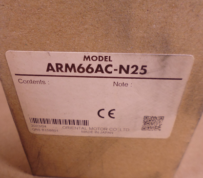 Oriental ARM66AC-N25 AR Series Closed Loop Planetary Gear Stepper Motor 25:1 | Industrial Electric Motors, Pumps &amp; Parts