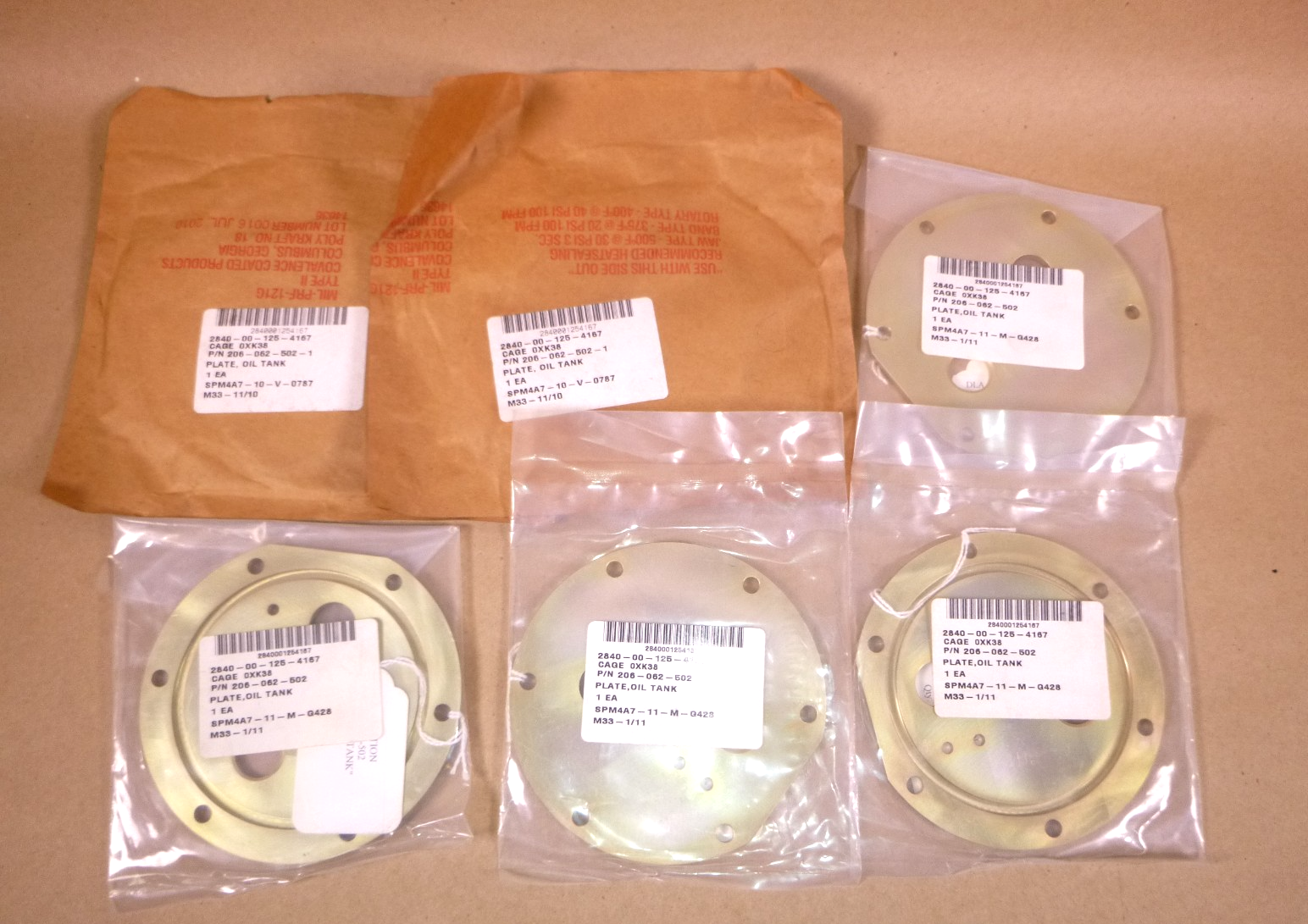 6 Pc. Bell Oil Tank Cover 206-062-502-1, 2840-00-125-4167 | Replacement Truck Parts, Trailer Accessories, Automobile Supplies, Car Parts &amp; Accessories