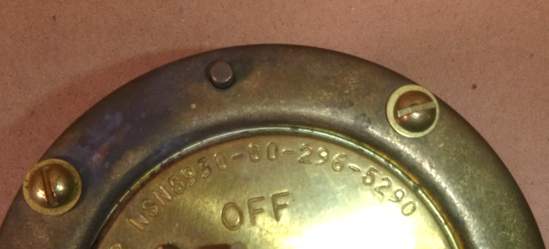 USGI Navy Rotary Switch in Submersible Enclosure M15743/3-002, 5930-00-296-5290