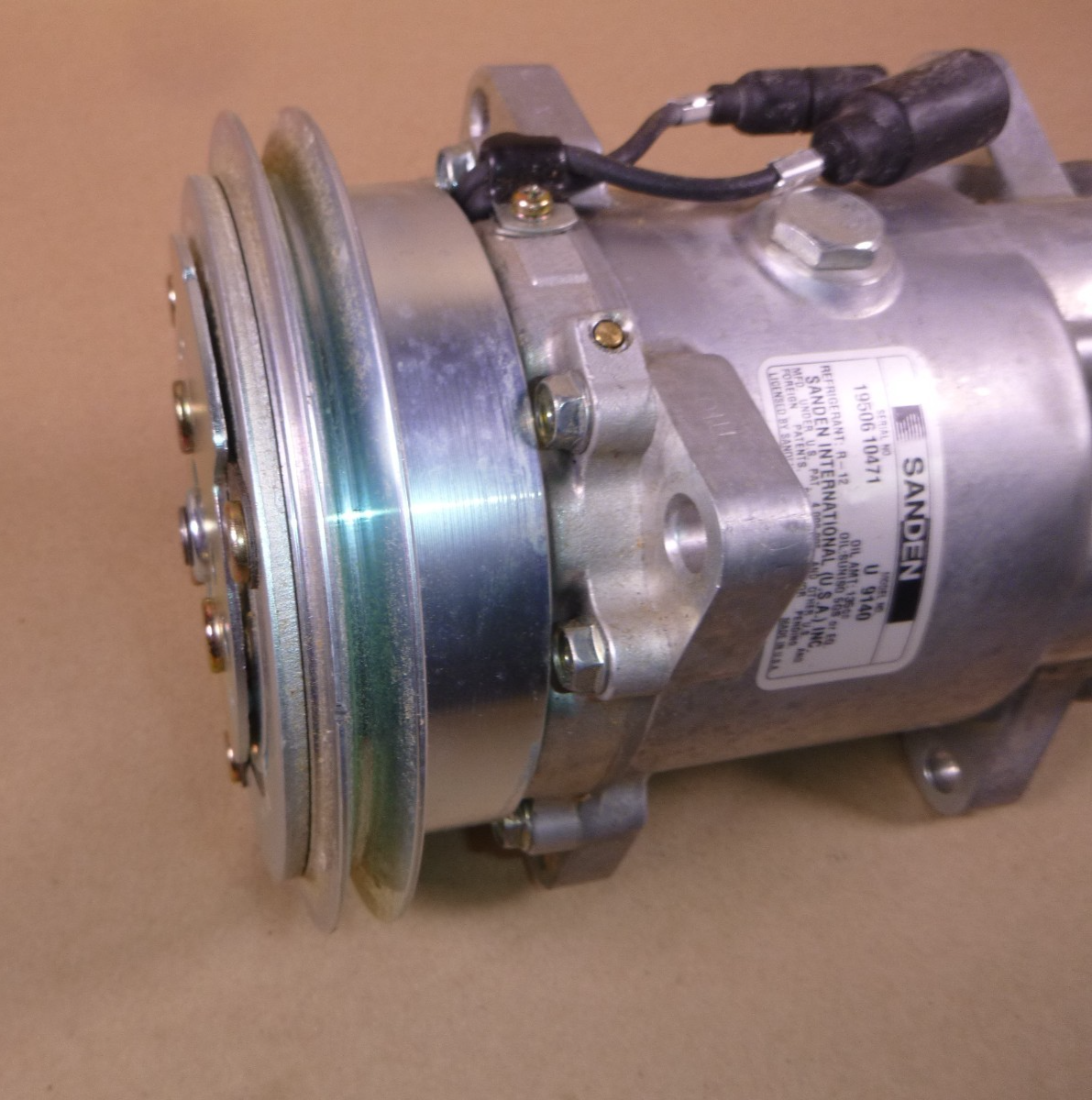 Sanden Compressor U9140, R-12 Refrigerant 135cc, SD508 Family, 1 Groove | Replacement Truck Parts, Trailer Accessories, Automobile Supplies, Car Parts &amp; Accessories