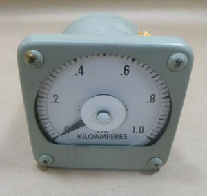 YOKOGAWA A-C AMMETER GAUGE NAVAL VINTAGE 35-1246-PO-46L-XWD-31 6685-01-111-8710