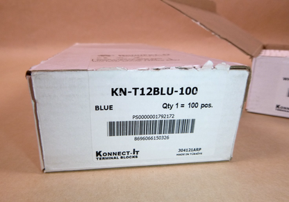 (169 Pcs) Konnect-It Feed Thru Terminal Block 26-12 Awg 20A 69 White &amp; 100 Blue