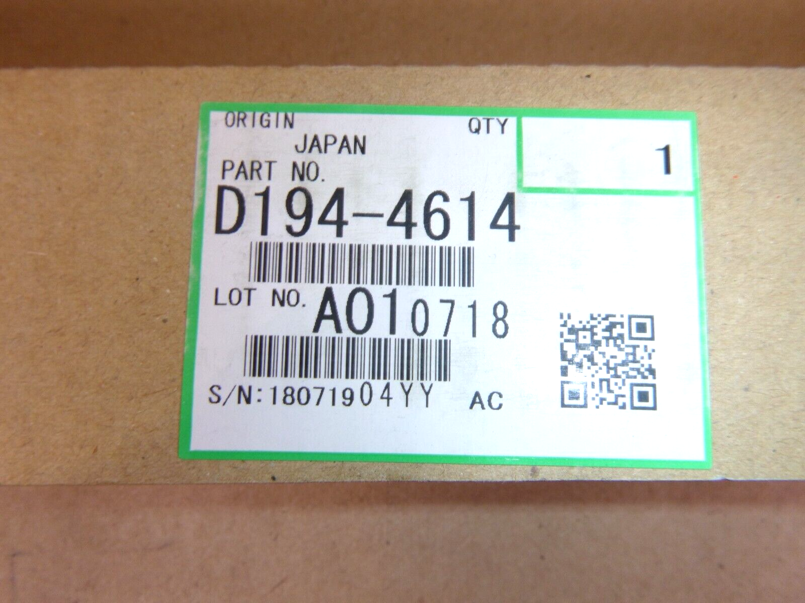 NEW Genuine Ricoh D194-4614 Exit Drive Connecting Transport Roller, Factory Seal | Industrial MRO Replacement Parts, Manufacturing Machine Parts &amp; Components, Heavy Equipment Parts Supplier