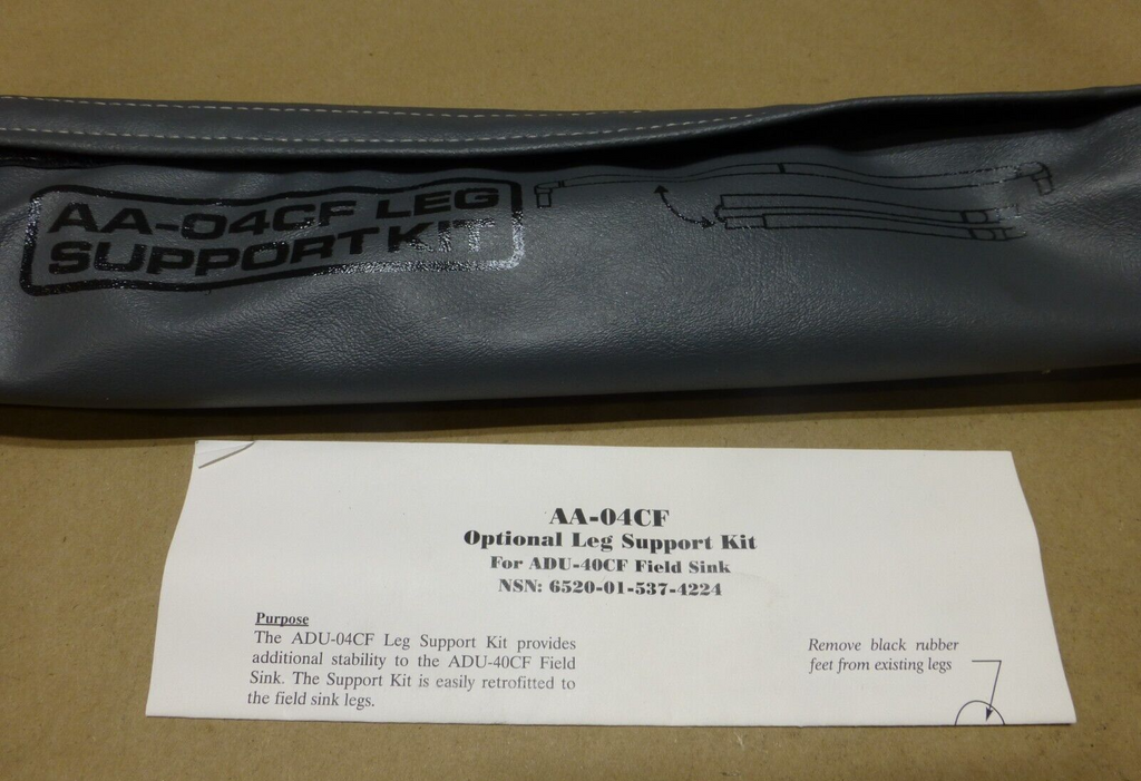 NEW ASEPTICO Military ADU-40CF Portable Sink Replacement Leg Support Kit AA-04CF | Industrial MRO Replacement Parts, Manufacturing Machine Parts & Components, Heavy Equipment Parts Supplier