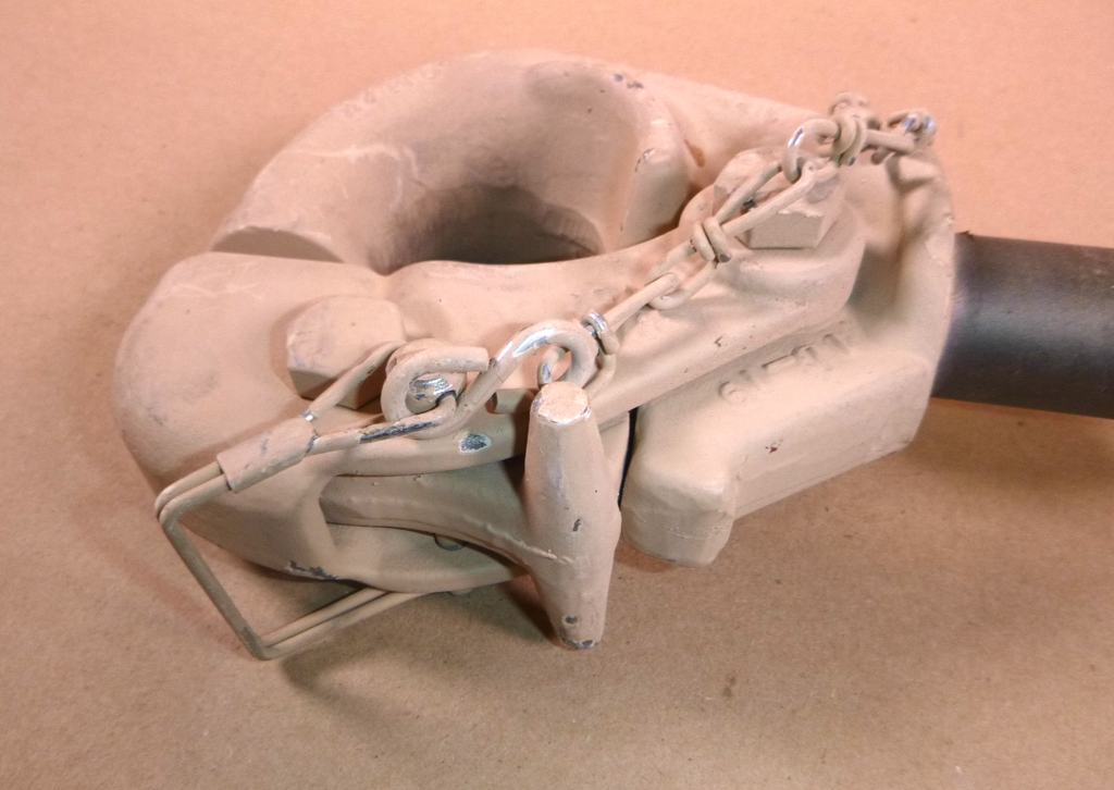 USGI Humvee M998 Pintle Towing Tow Hook Tan 5568593 , 2540-01-189-2193 | Genuine HMMWV Replacement Parts and Military Surplus Humvee Parts & Accessories