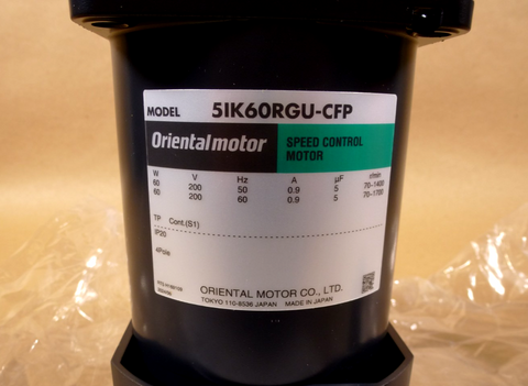 5IK60RGU-CFP Oriental Motor AC Speed Control Motor 70-1700 Rpm 60W w/ Capacitor | Industrial Electric Motors, Pumps & Parts