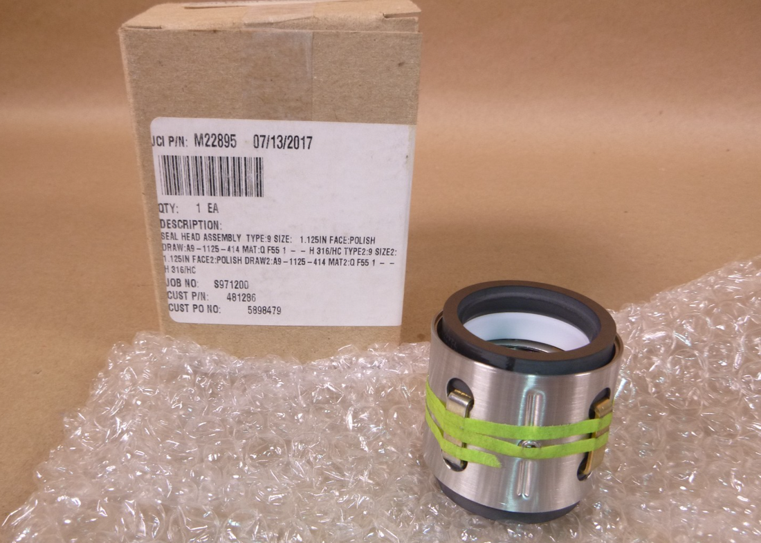 JOHN CRANE M22895 SEAL HEAD ASSY. 481286 TYPE 9 SIZE 1.125 IN | Industrial Tractor Parts Supplier and Surplus Tractor Parts &amp; Accessories