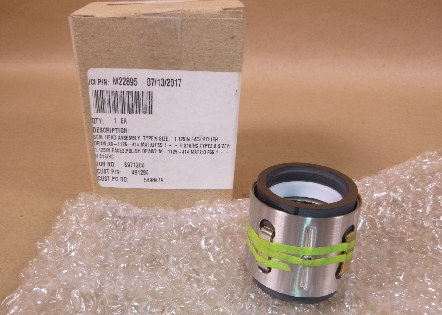 JOHN CRANE M22895 SEAL HEAD ASSY. 481286 TYPE 9 SIZE 1.125 IN | Industrial Tractor Parts Supplier and Surplus Tractor Parts &amp; Accessories