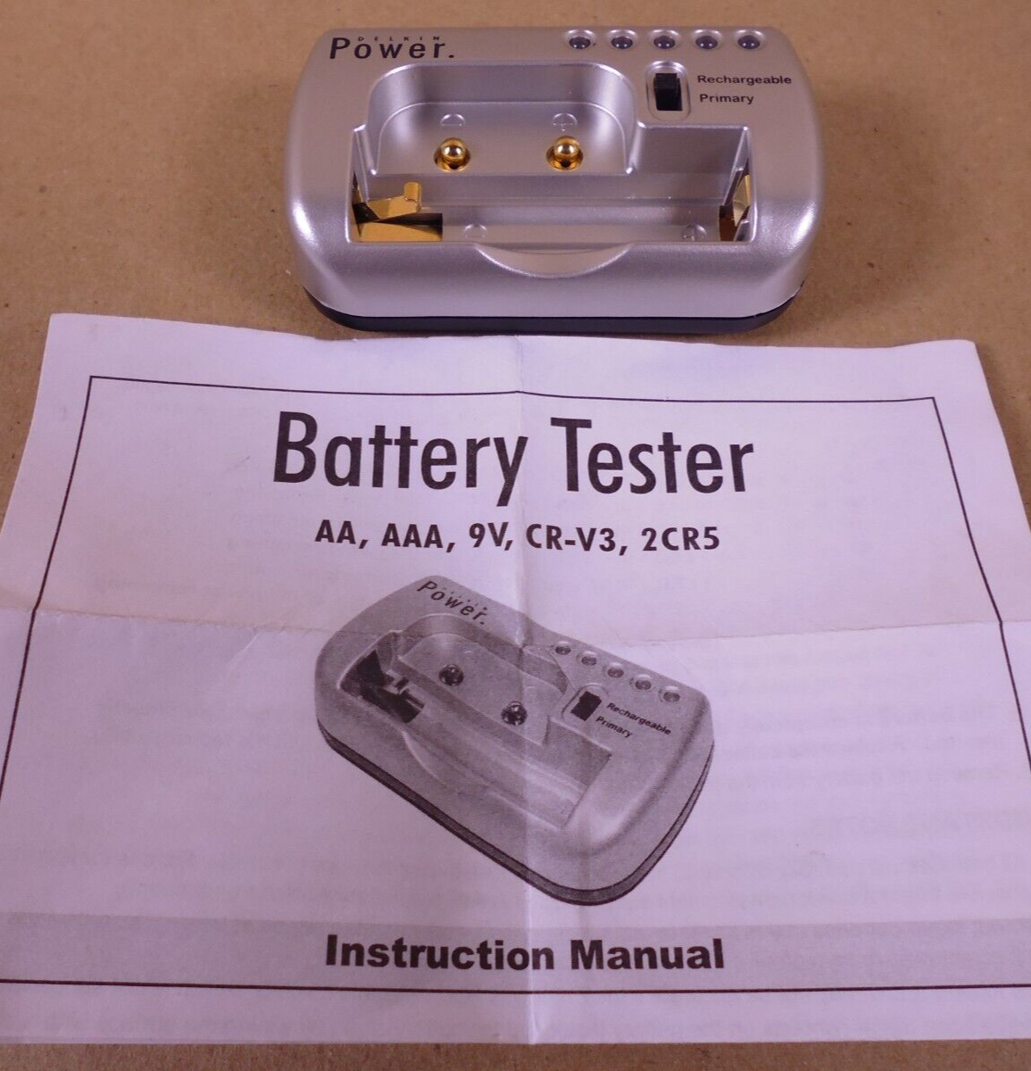 Delkin Devices DD/BATTEST MULTI RoHS AA/AAA 9V CR-V3 2CR5 Battery Power Tester | Industrial MRO Tools and Replacement Industrial Equipment Components