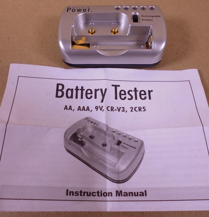 Delkin Devices DD/BATTEST MULTI RoHS AA/AAA 9V CR-V3 2CR5 Battery Power Tester | Industrial MRO Tools and Replacement Industrial Equipment Components