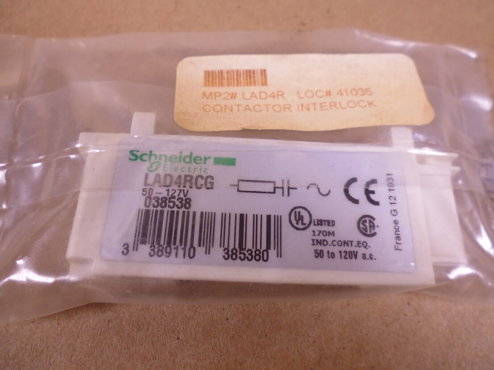 Schneider Electric LAD4RCG Suppressor Module RC Circuit, 50 VAC - 127 VAC | Electrical MRO Replacement Parts &amp; Components and Commercial Electrical Supplies Company