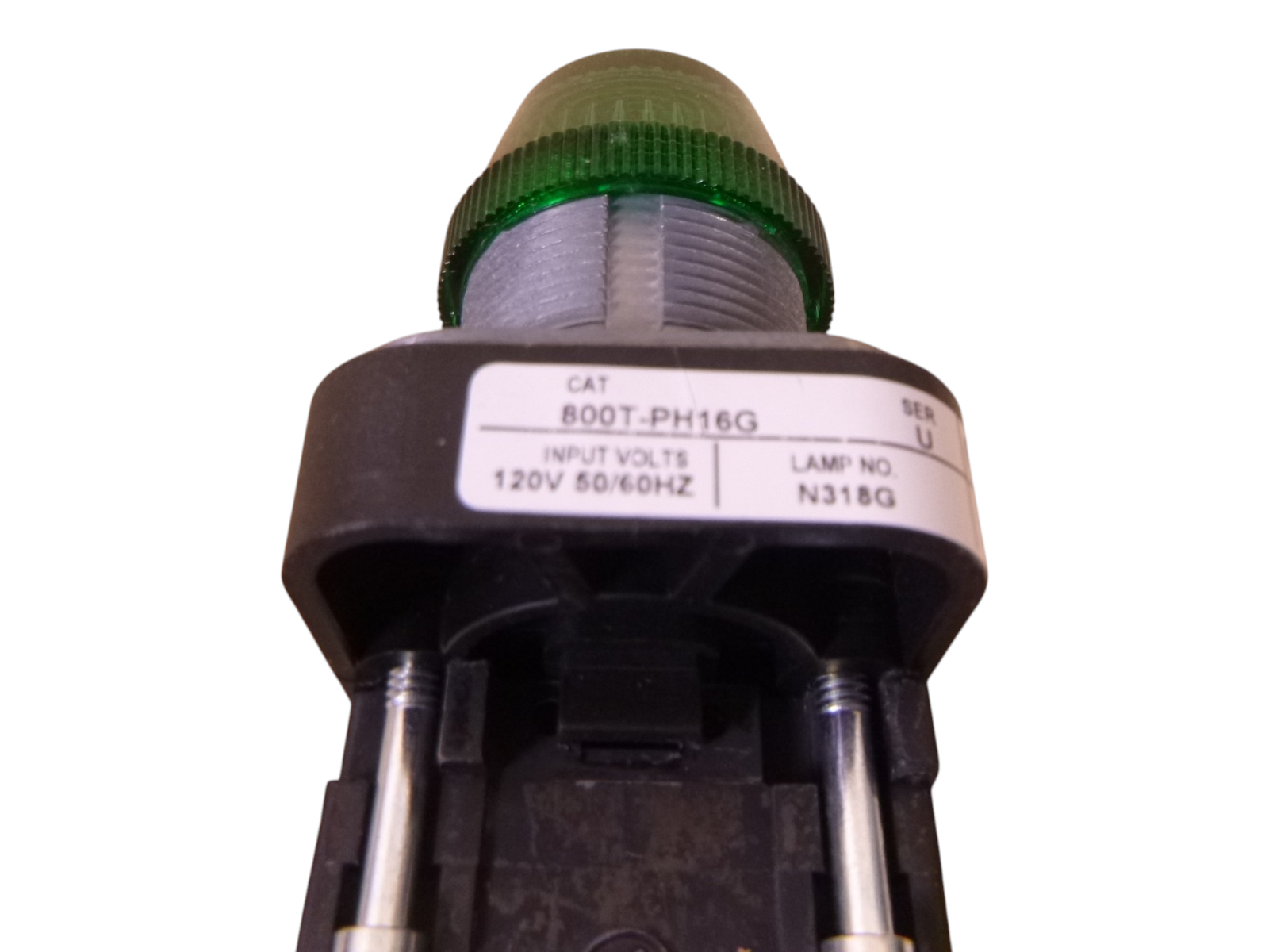 Allen Bradley Pilot Light 800T-PH16G Series U 120V 50/60Hz Green