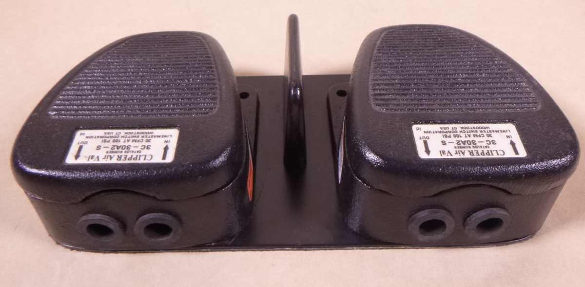 USED (PAIR) LINEMASTER Clipper Air Val 3C-30A2-S Pneumatic Foot Switch Valve | Industrial Tractor Parts Supplier and Surplus Tractor Parts &amp; Accessories