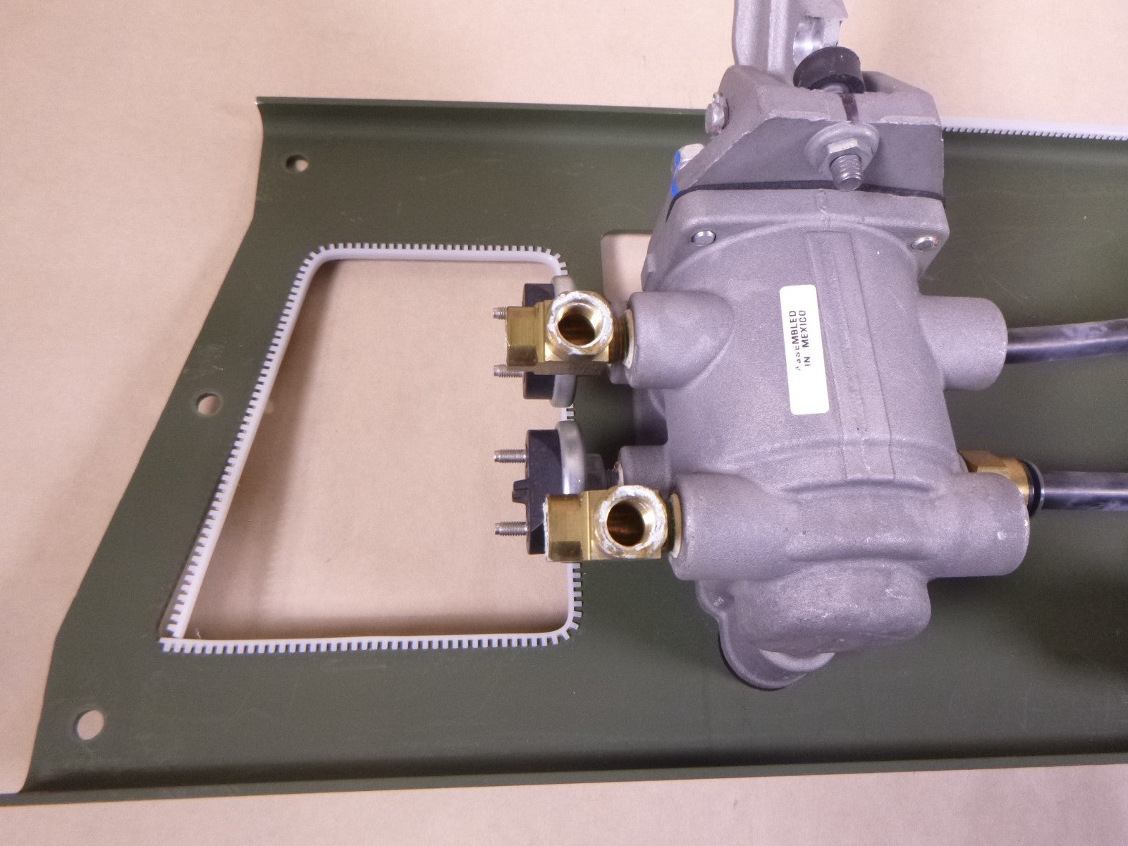 USGI FMTV E-7 Pneumatic Brake Valve W/ Floor Panel , 12505356, 2590-01-573-2431