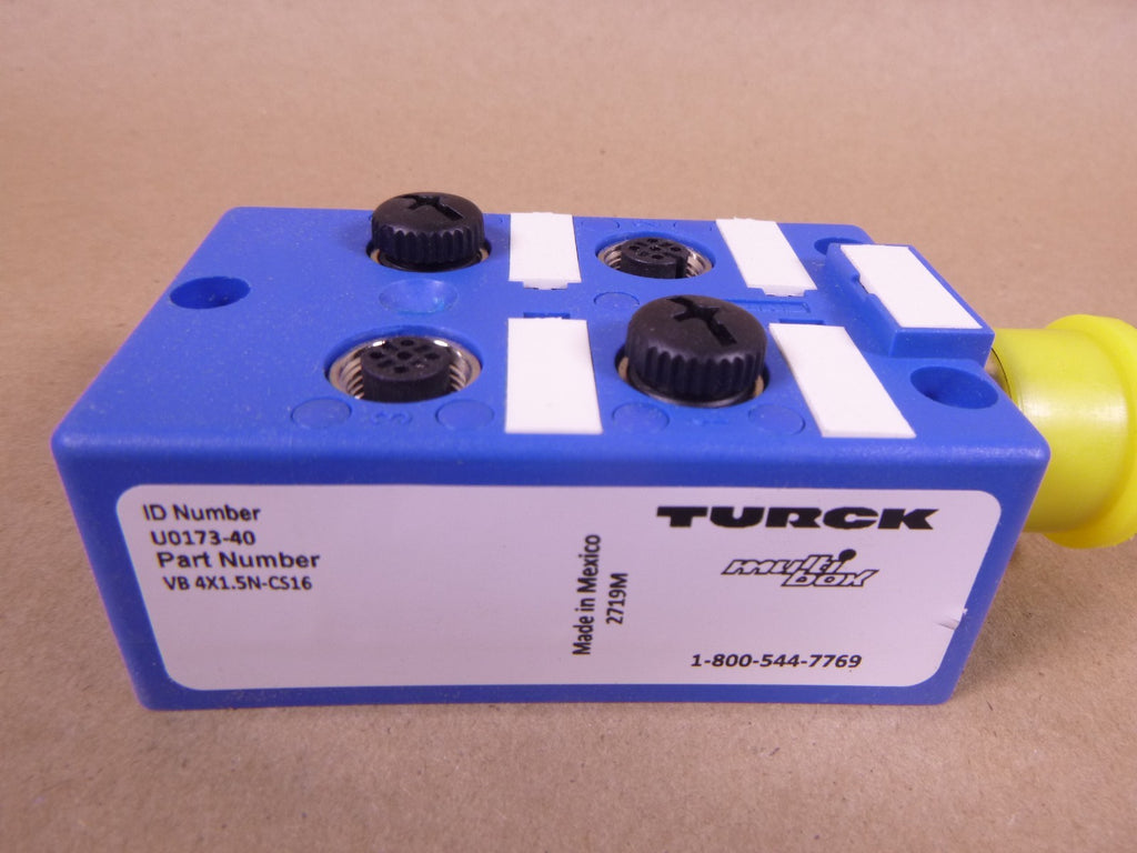 TURCK VB 4X1.5N-CS16 M12 Multi Box 4-Port Junction Box , U0173-40 | Electrical MRO Replacement Parts & Components and Commercial Electrical Supplies Company
