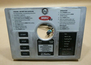 MILITARY TELEFLEX MBU V3 001 BURNER FRONT DISPLAY CONTROL SWITCH PANEL 980350K