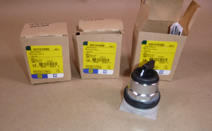 Square D 9001KS88B 30mm Selector Switch 4 Position ( Lot of 3 ) | Electrical MRO Replacement Parts &amp; Components and Commercial Electrical Supplies Company