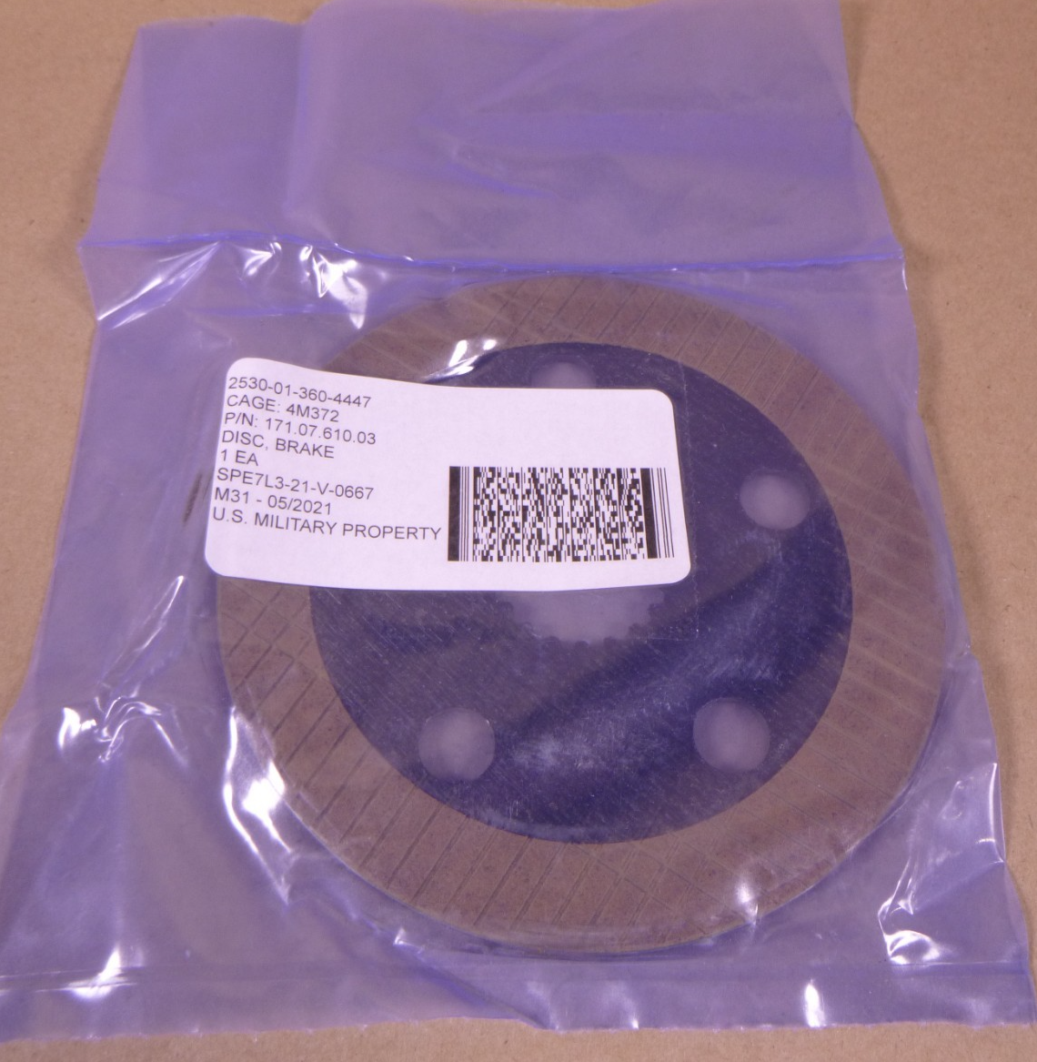 DANA Forklift Disc Brake 171.07.610.03 , 2530-01-360-4447 MHE-271 MHE-270 | Replacement Truck Parts, Trailer Accessories, Automobile Supplies, Car Parts &amp; Accessories
