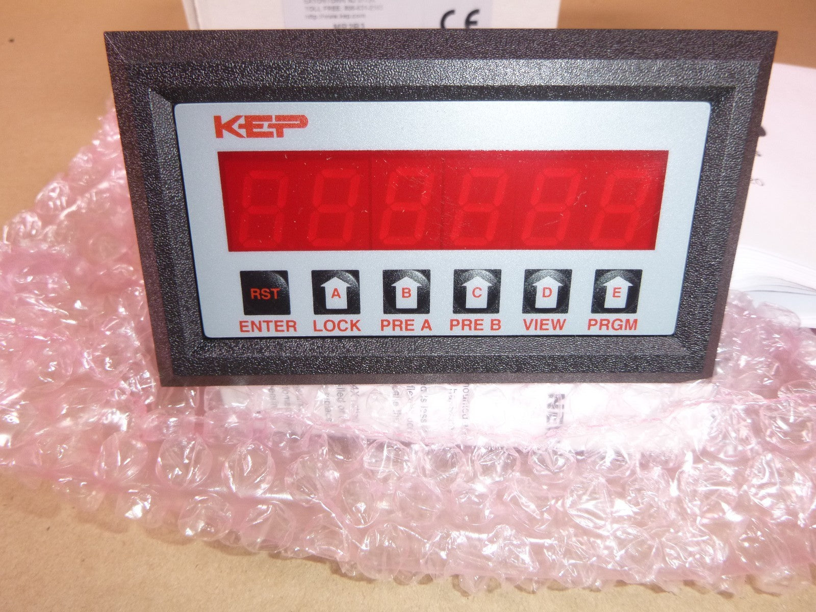 MR2B3 KEP Kessler-Ellis Mini-Batcher 6-Digit LED Flow Batcher 220VAC 6.5VA | Electrical MRO Replacement Parts &amp; Components and Commercial Electrical Supplies Company